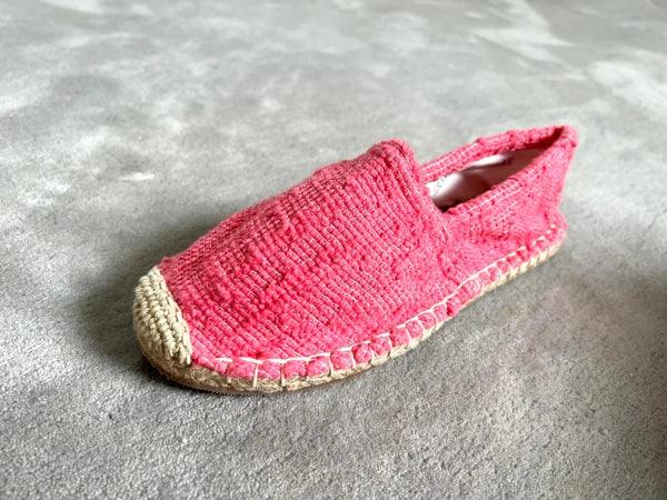 Espadrilles framboise en jute tressé - Naturelles - Image 9
