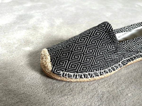 Espadrilles noires ébène en jute tressé - Diamond - Image 3