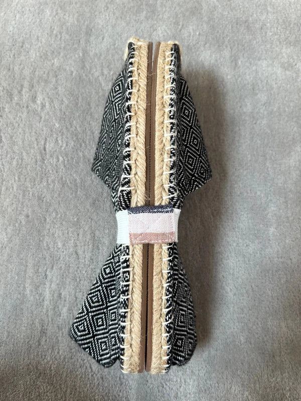 Espadrilles noires ébène en jute tressé - Diamond - Image 4