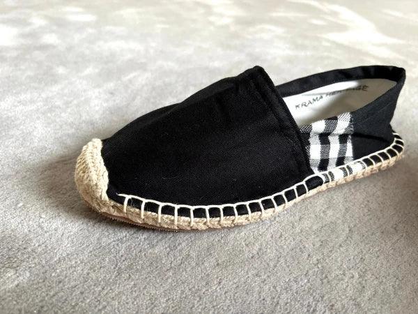 Espadrilles noires en jute tressé - Krama - Image 10