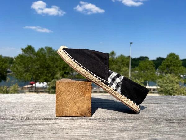 Espadrilles noires en jute tressé - Krama - Image 2