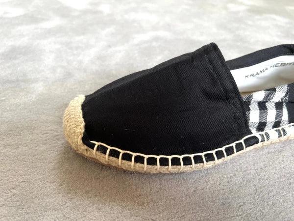 Espadrilles noires en jute tressé - Krama - Image 3