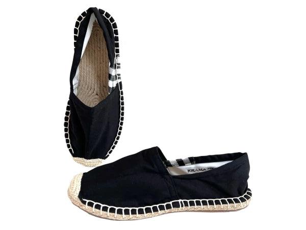 Espadrilles noires en jute tressé - Krama - Image 4