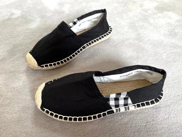 Espadrilles noires en jute tressé - Krama - Image 6