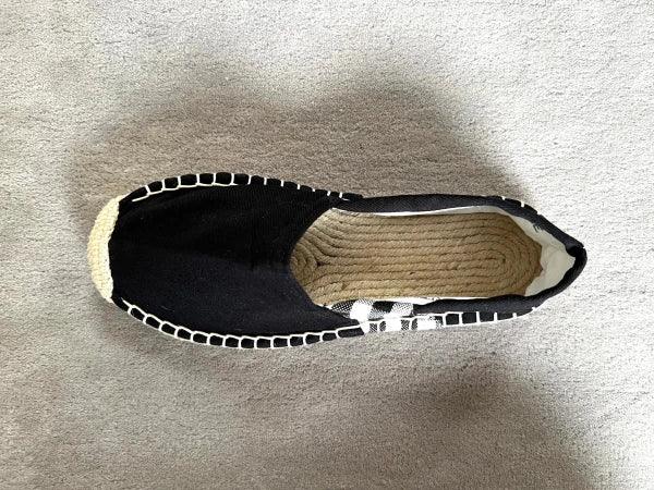 Espadrilles noires en jute tressé - Krama - Image 7