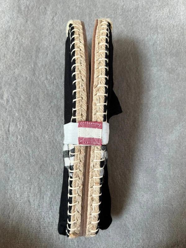 Espadrilles noires en jute tressé - Krama - Image 8