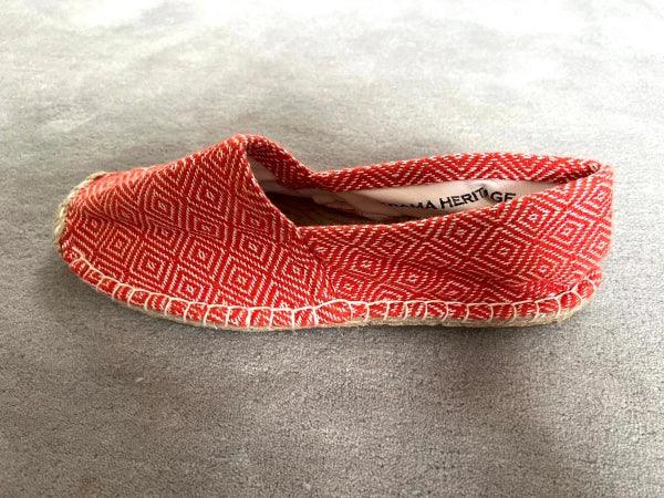 Espadrilles orange corail en jute tressé - Diamond - Image 7