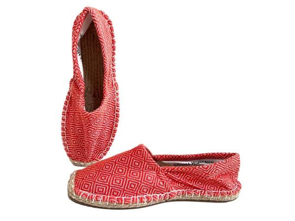 Espadrilles orange corail en jute tressé - Diamond - Image 8