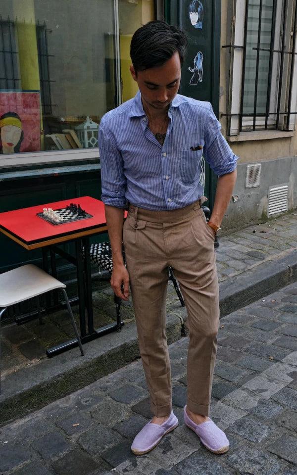 Espadrilles parme en jute tressé - Naturelles - Image 16