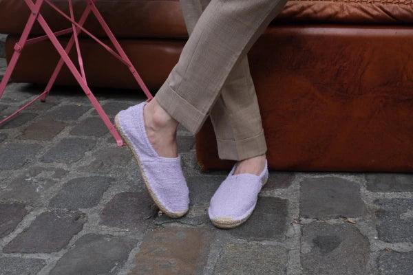 Espadrilles parme en jute tressé - Naturelles - Image 17