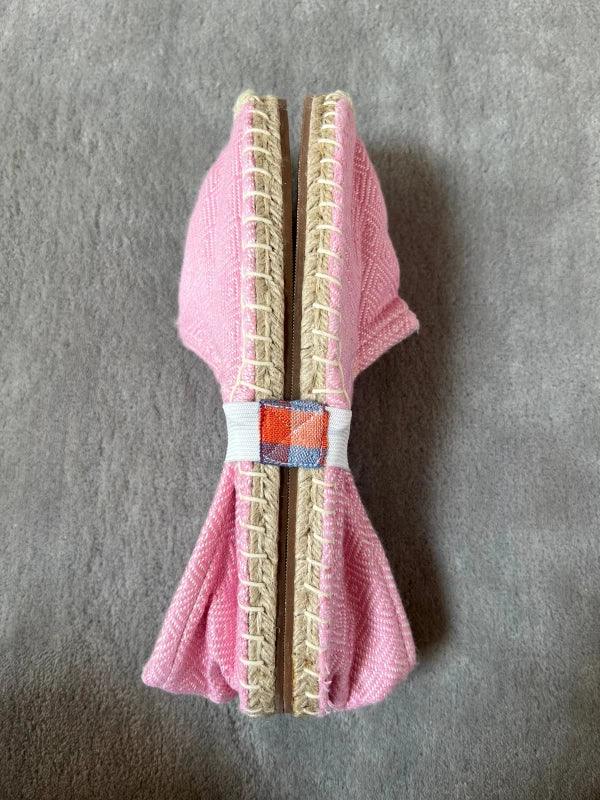 Espadrilles rose clair en jute tressé - Diamond - Image 4