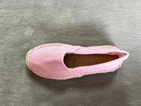 Espadrilles rose clair en jute tressé - Diamond - Image 8
