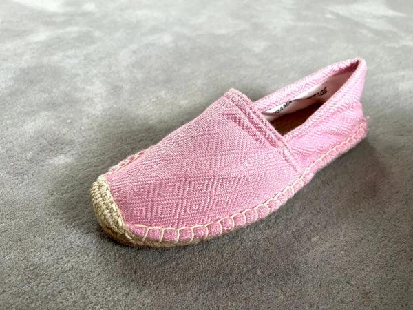 Espadrilles rose clair en jute tressé - Diamond - Image 9