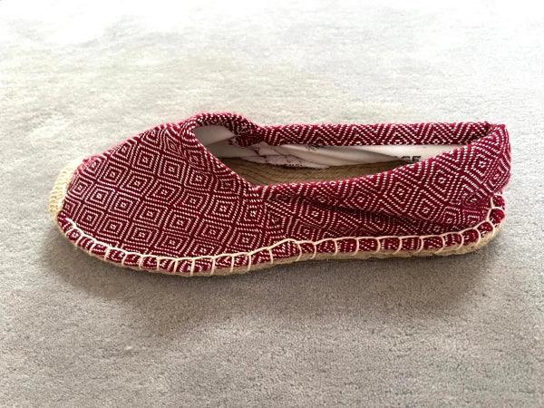 Espadrilles rouge brique en jute tressé - Diamond - Image 11