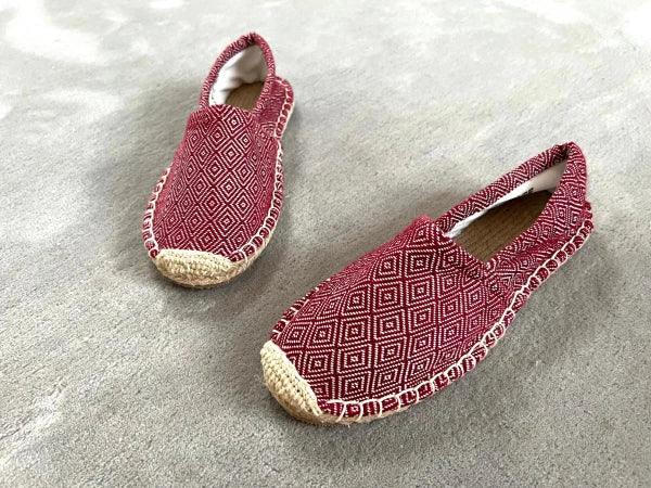 Espadrilles rouge brique en jute tressé - Diamond - Image 13