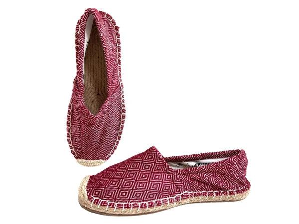 Espadrilles rouge brique en jute tressé - Diamond - Image 8