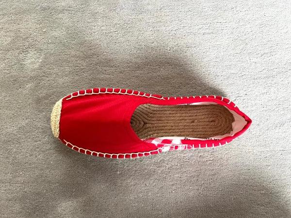 Espadrilles rouge en jute tressé - Krama - Image 6