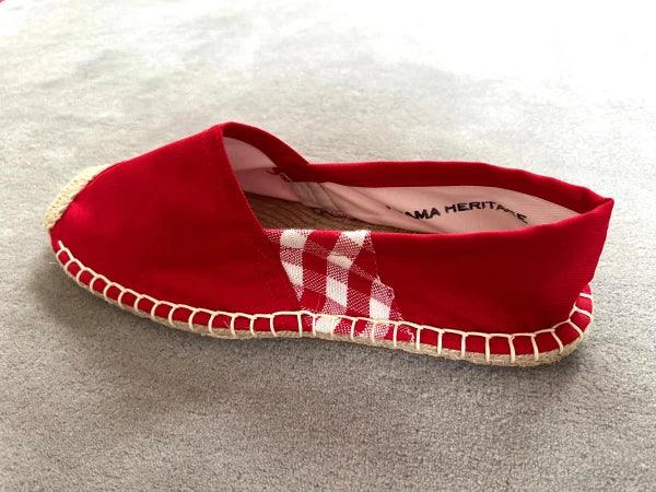 Espadrilles rouge en jute tressé - Krama - Image 7