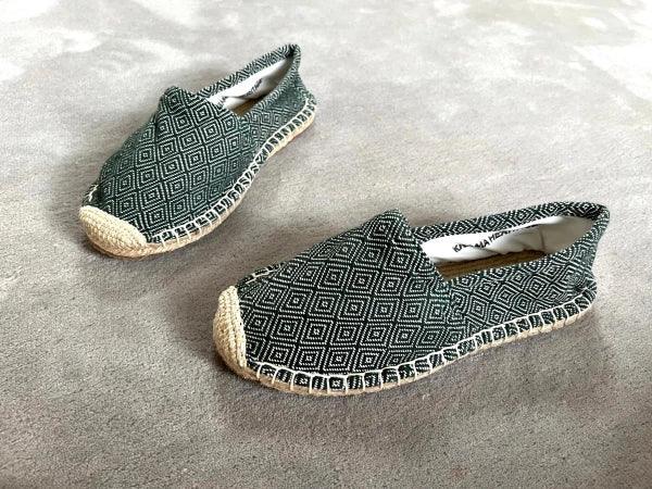 Espadrilles vert forêt en jute tressé - Diamond - Image 5