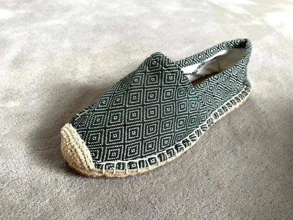 Espadrilles vert forêt en jute tressé - Diamond - Image 6