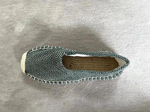 Espadrilles vert forêt en jute tressé - Diamond - Image 8