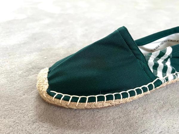 Espadrilles vertes en jute tressé - Krama - Image 3