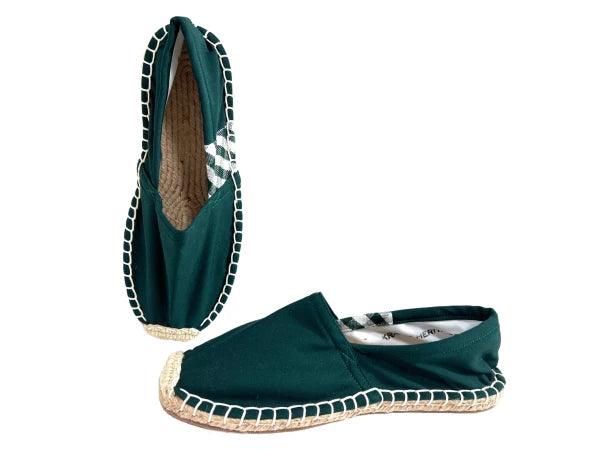 Espadrilles vertes en jute tressé - Krama - Image 4