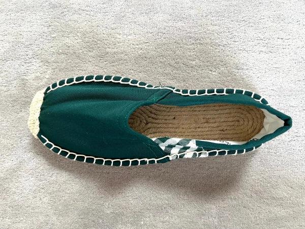 Espadrilles vertes en jute tressé - Krama - Image 5