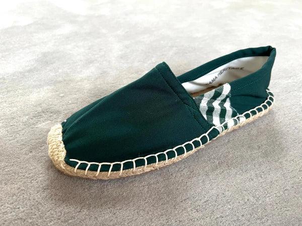 Espadrilles vertes en jute tressé - Krama - Image 7