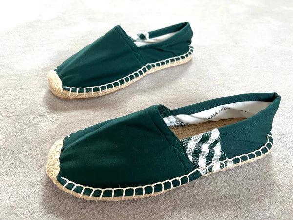 Espadrilles vertes en jute tressé - Krama - Image 8