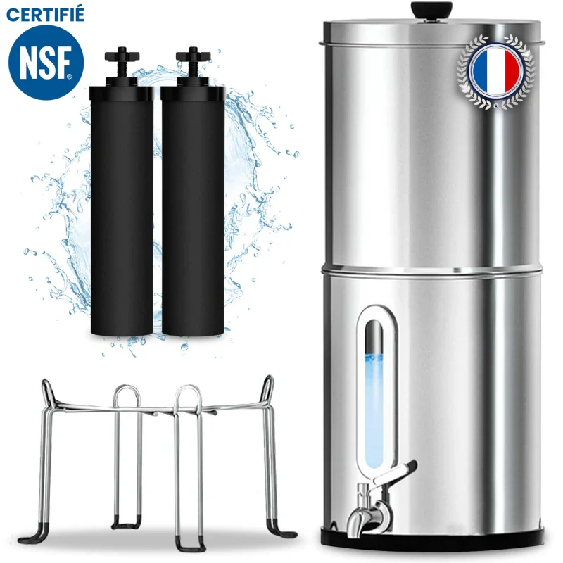 Filtre à Eau en acier inoxydable par Gravité 8,5L - Image 14