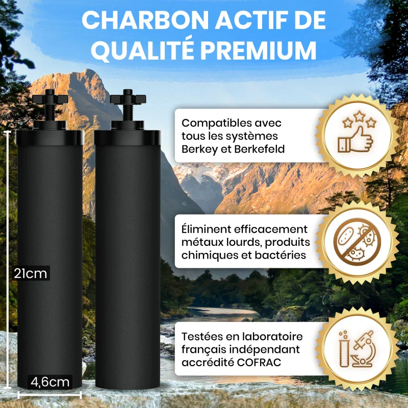 Filtre à Eau en acier inoxydable par Gravité 8,5L - Image 6
