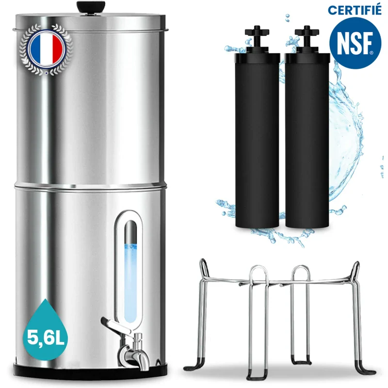 Filtre à Eau par Gravité 5,6 L en acier inoxydable - Image 13