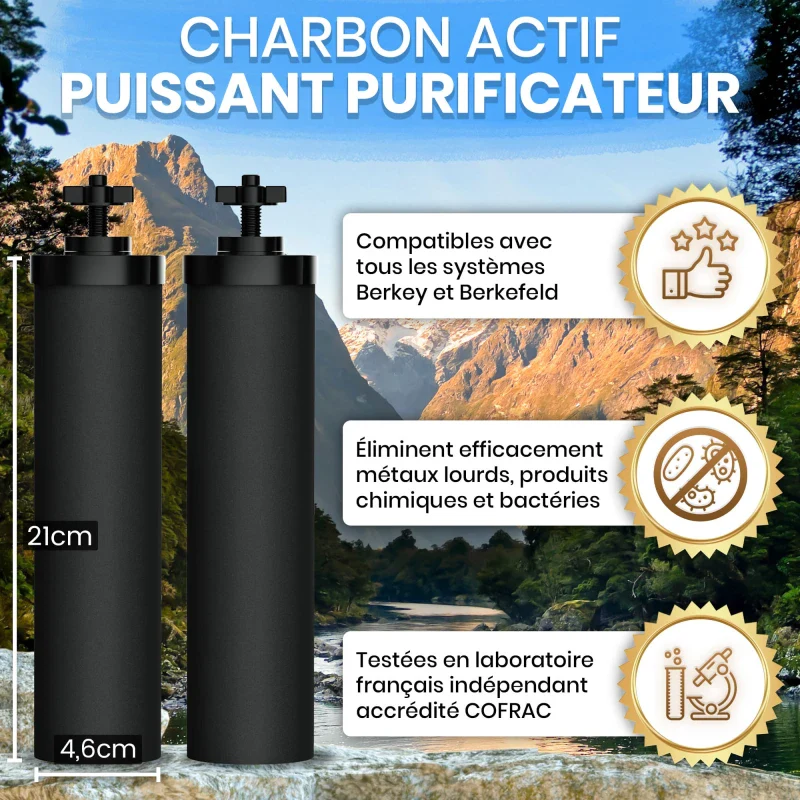 Filtre à Eau par Gravité 5,6 L en acier inoxydable - Image 4