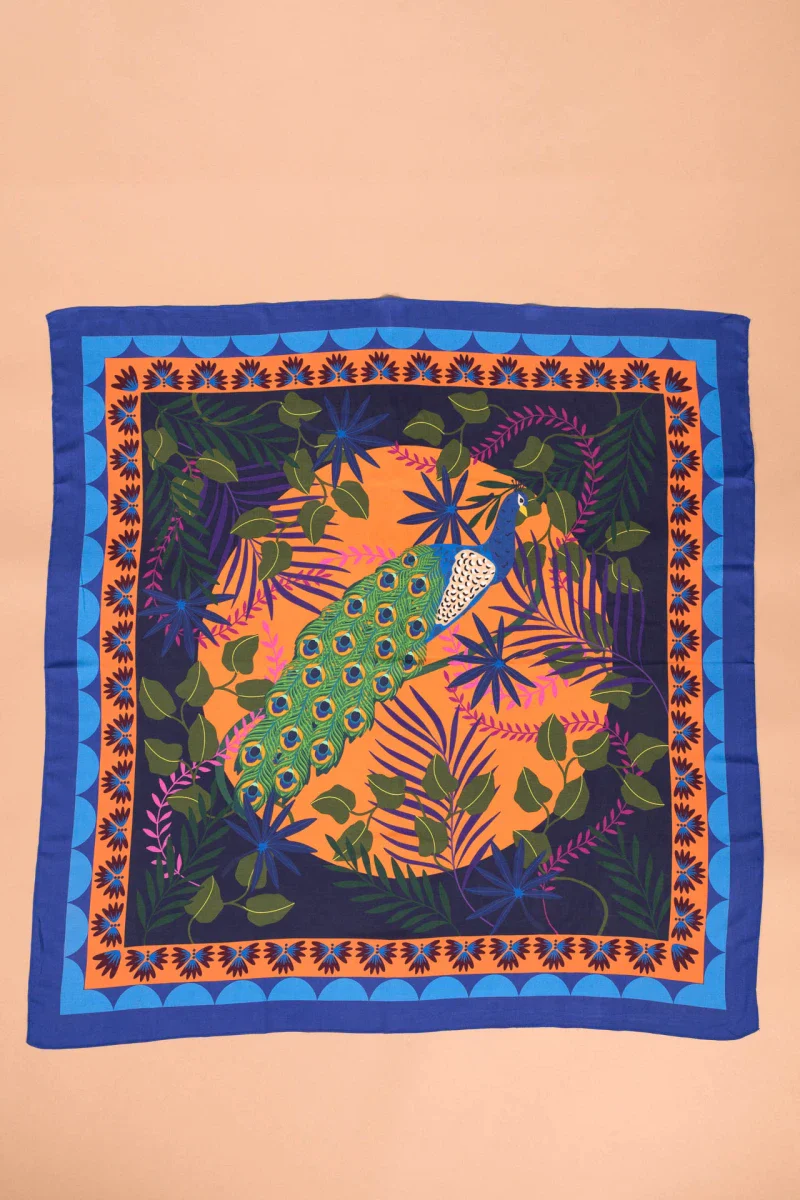 Foulard modal multicolore - Peacock - Image 3