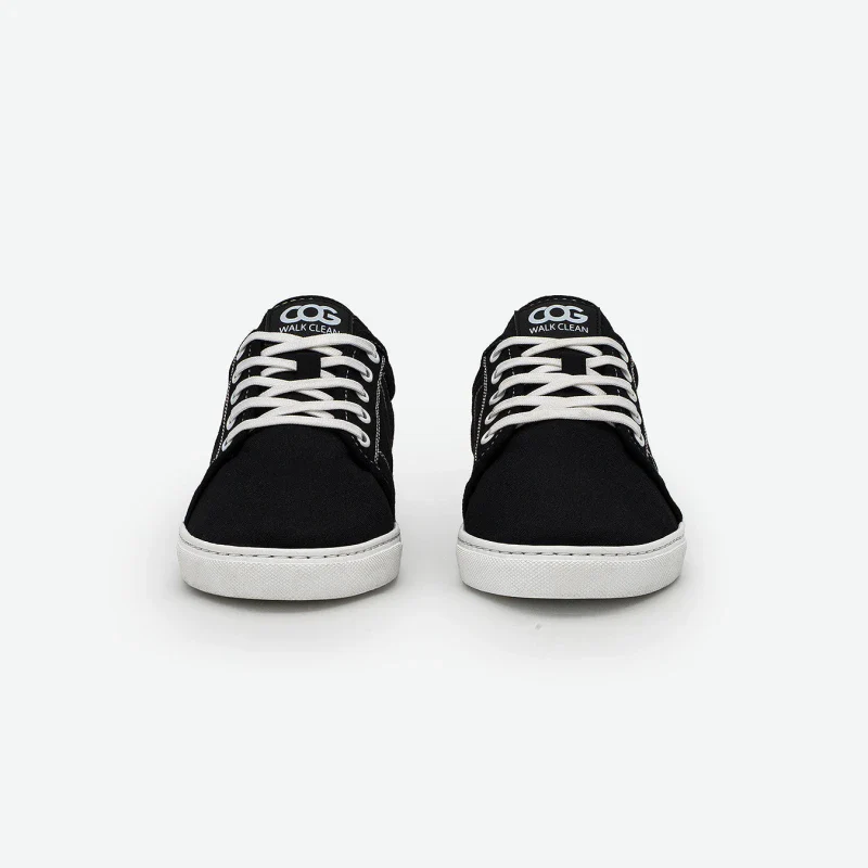Chaussures véganes Noir et Blanc - Gaïa - Image 2