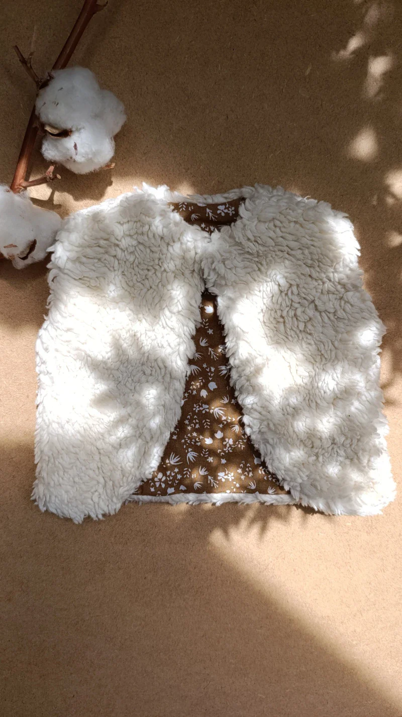 Gilet de berger en coton biologique réversible - Au chaud - Image 4