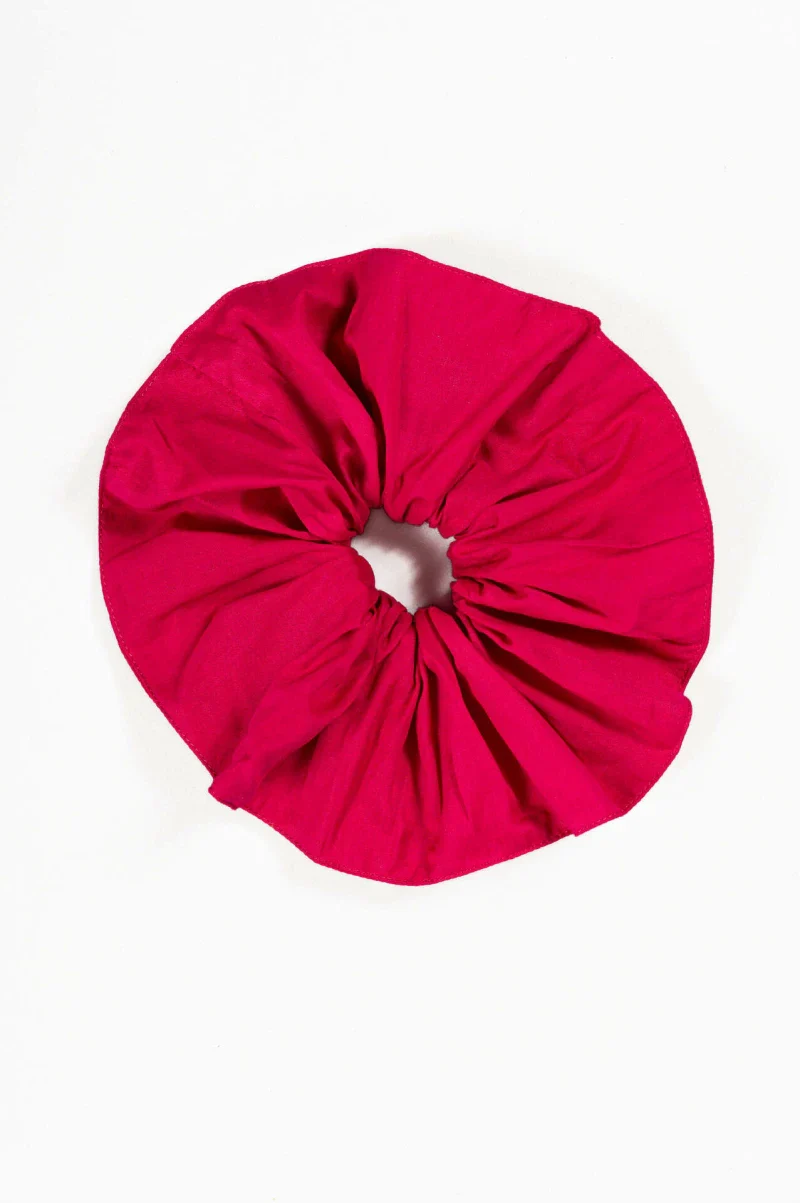 Grand choucou en coton bio rose fuchsia - Image 3