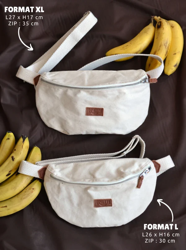Grand sac banane vegan à partir de banane et ananas - Naturel - Image 15