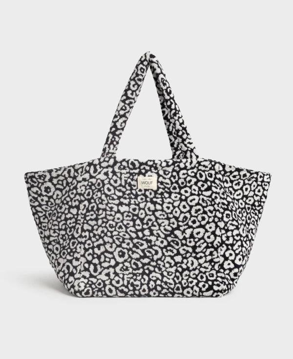 Grand sac cabas effet serviette en coton bio -  Dalmatien Coco - Image 2