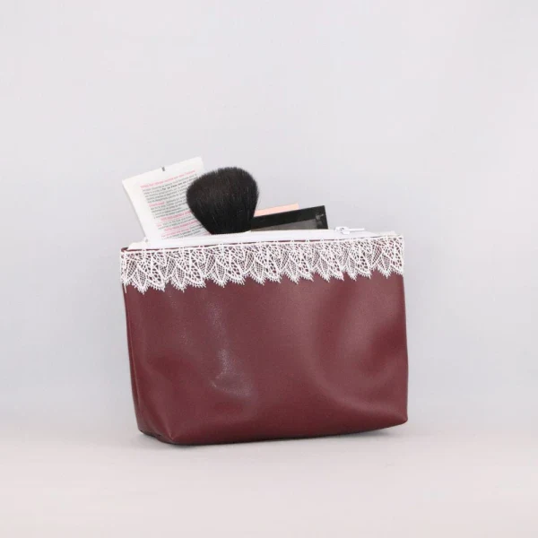 Grande trousse triangle en alter-cuir de raisin - Image 12