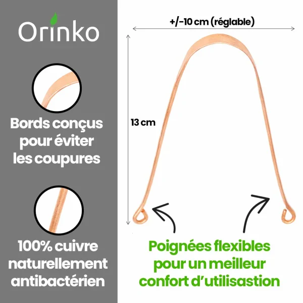 Gratte Langue en cuivre - Image 3