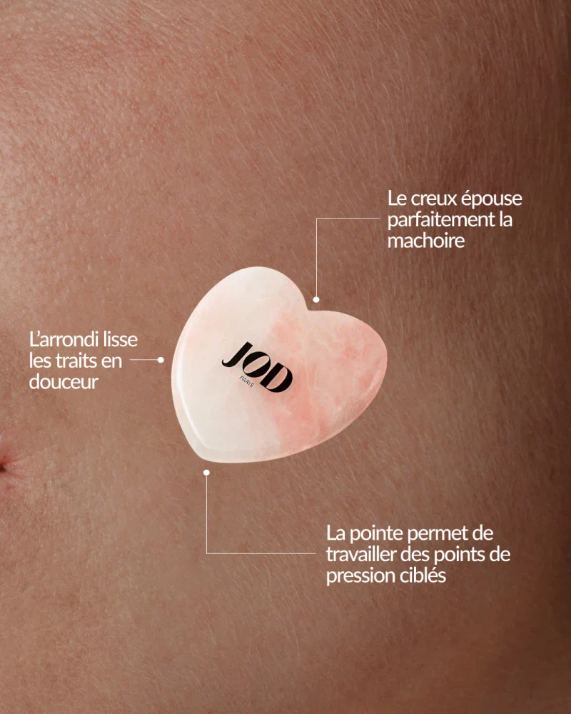 Gua Sha en Quartz Rose “Cœur de Pierre” - Image 10