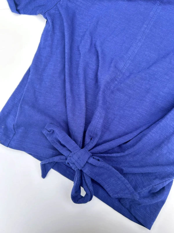 Haut bleu marine pour femme en coton bio - Anisa - Image 4
