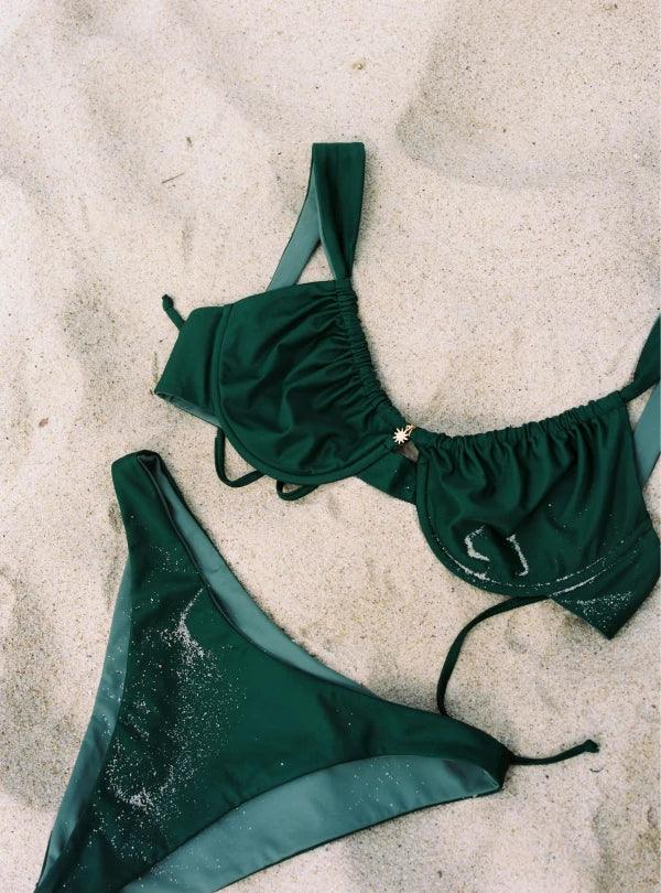 Haut de maillot de bain reversible Vert/Olive - Olympia - Image 8