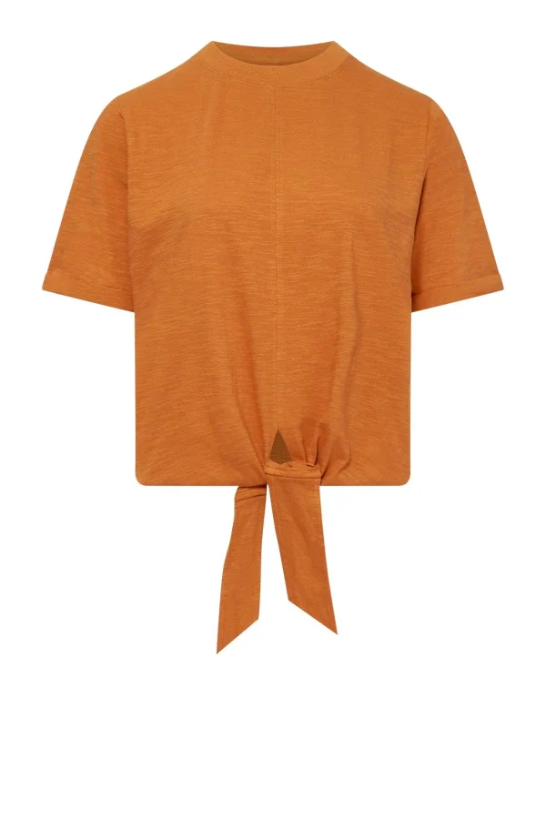 Haut orange pour femme en coton bio - Anisa - Image 2
