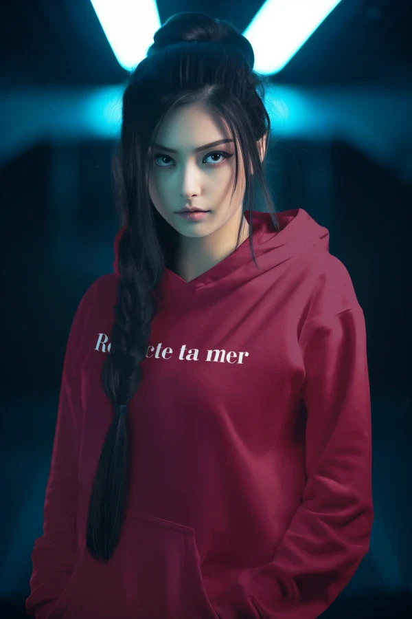 Hoody unisexe en coton bio - Respecte ta mer - Image 10