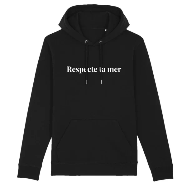 Hoody unisexe en coton bio - Respecte ta mer - Image 13