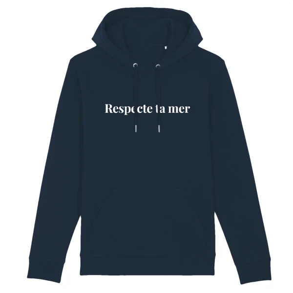 Hoody unisexe en coton bio - Respecte ta mer - Image 14