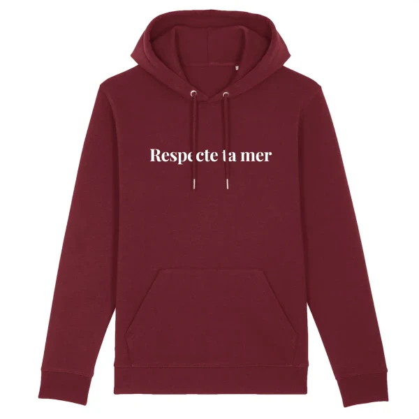 Hoody unisexe en coton bio - Respecte ta mer - Image 15